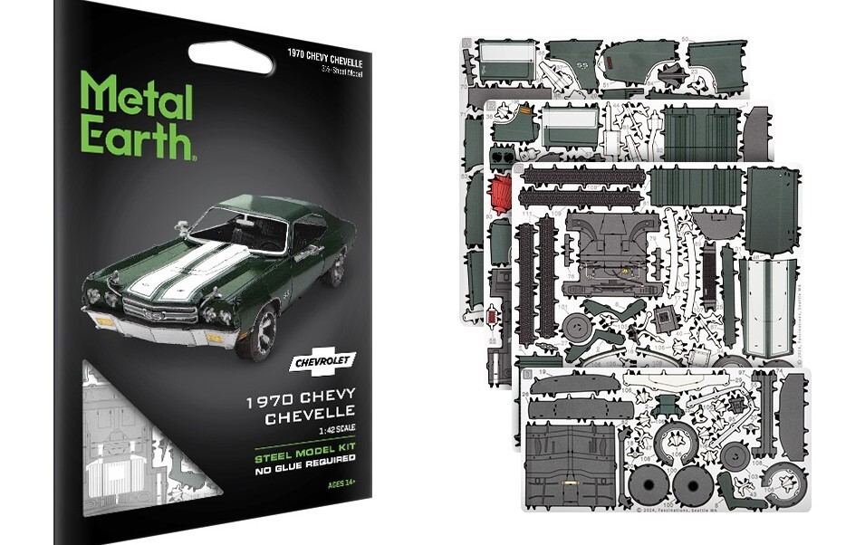 American Muscle Car 1970 Chevy Chevelle Metal Earth Model Kit ME1026