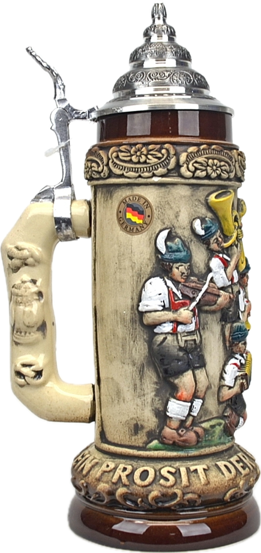 LIMITED-EDITION 'Ein Prosit' Oktoberfest Band German Beer Stein - King Werk 012/br