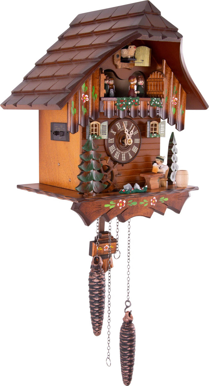 Schneider Beer Drinker Musical Quartz Chalet Cuckoo Clock Q5403/10