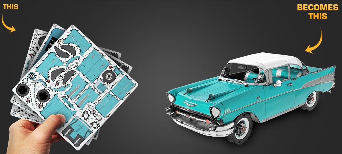 1957 Chevrolet Bel Air™ Metal Earth Model Kit ME1010 | Lindenhaus