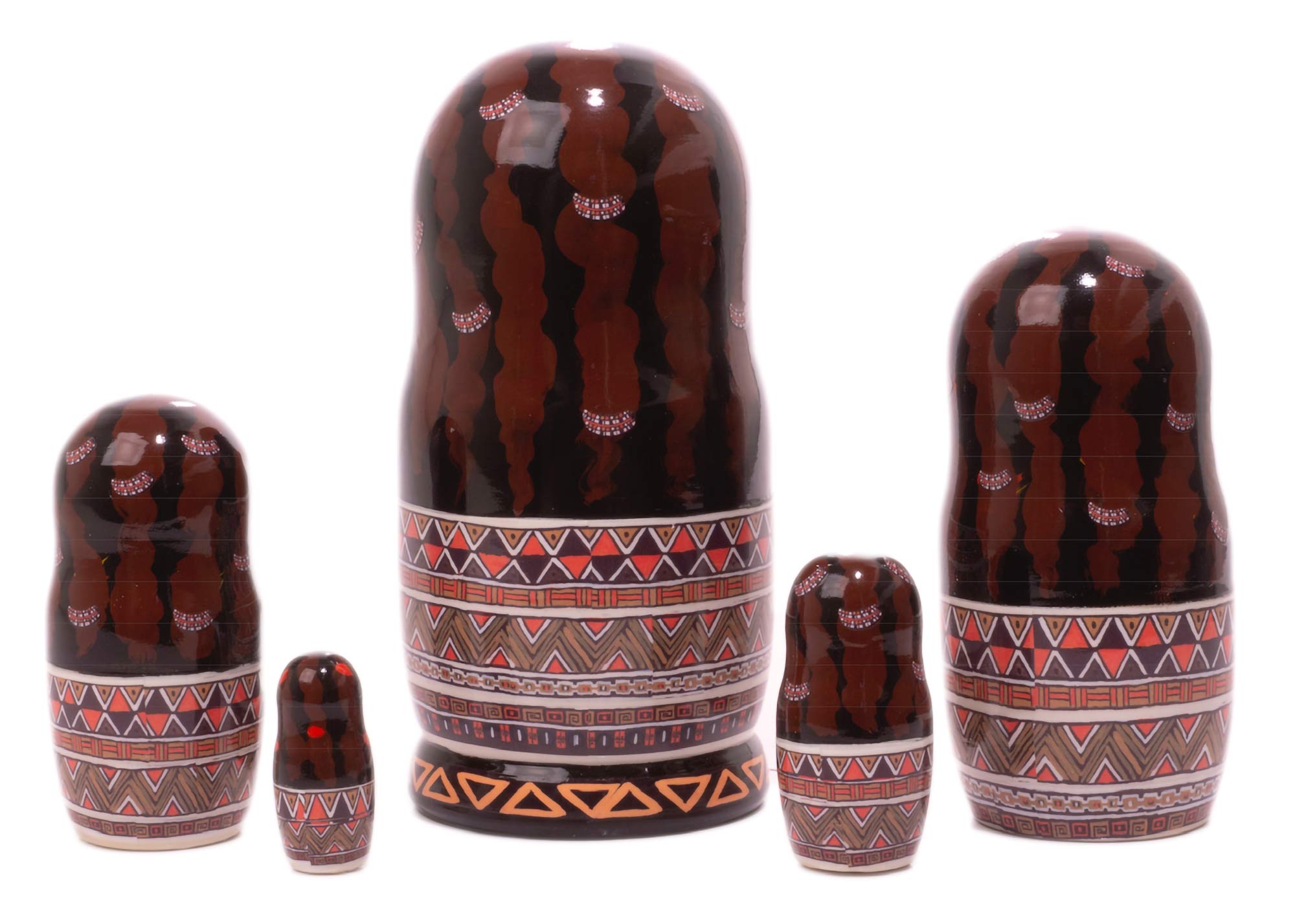 5-Piece African Queen Matryoshka, 6