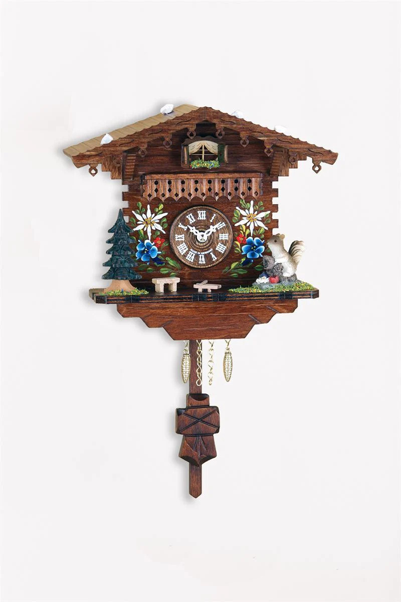 Edelweiss Musical Chalet German Novelty Quartz Cuckoo Clock Hermle