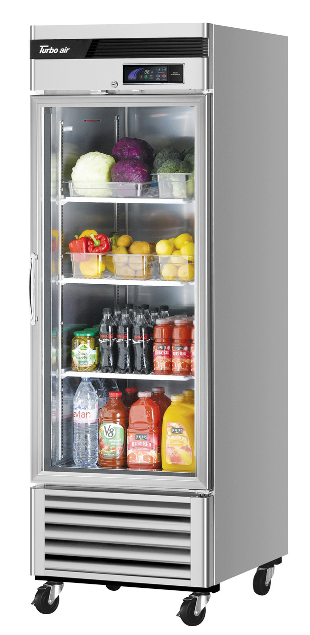 Turbo Air TSR-23GSD-N6 Super Deluxe Series Reach-In 1 Glass Door