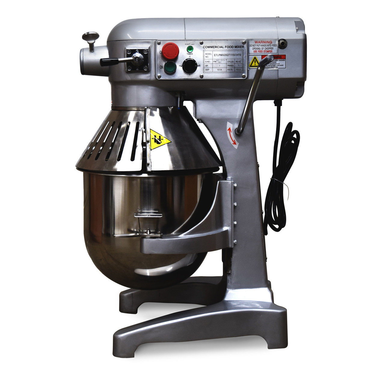 Planetary Mixer 20Qt with Safety Guard ETLPMX20Q115V-HTS