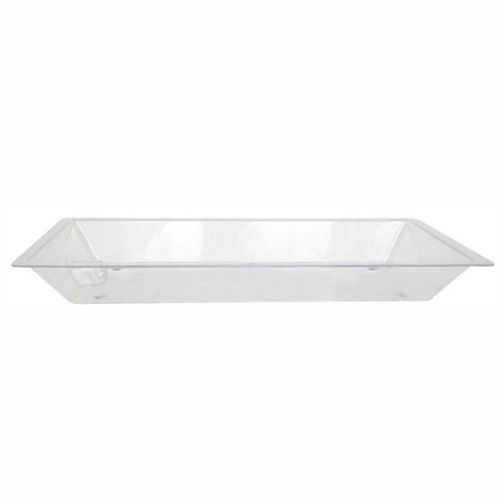 Buffet Enhancements Ice Display Tray, Acrylic Tray With Drain, Medium ...