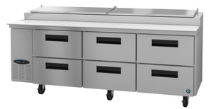 PR93A-D6 Pizza Prep Table Refrigerator