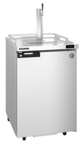 Hoshizaki DD24-S, Refrigerator, Single Section, Stainless Steel Back Bar Direct Draw, Solid Door