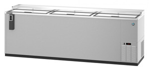 Hoshizaki CC95-S, Refrigerator, Three Section, Stainless Steel Back Bar Bottle Cooler, Slide Top Doors