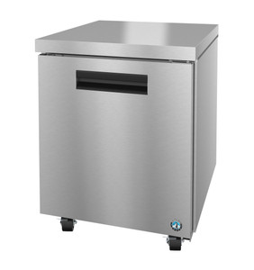 Hoshizaki UF27B, Freezer, Single Section Undercounter, Stainless Door