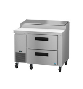 Hoshizaki PR46B-D2, Refrigerator, Single Section Pizza Prep Table, Stainless Drawers