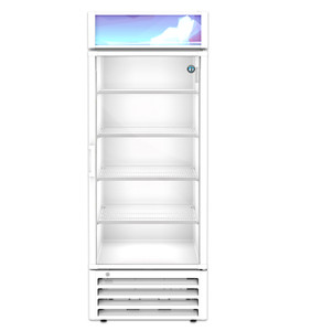 Hoshizaki RM-26-HC-WHT, Refrigerator, Single Section Glass Door Merchandiser  White Exterior