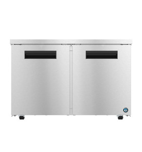 Hoshizaki UF48B-LP, Low Profile Freezer, Two Section Undercounter, Stainless Doors