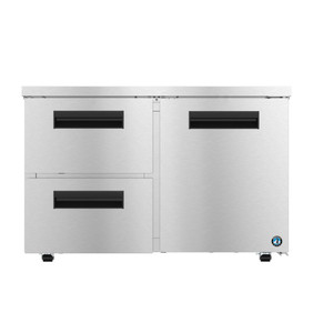 Hoshizaki UF48B-LPD2, Low Profile Freezer, Two Section Undercounter, Drawer/Door Combo