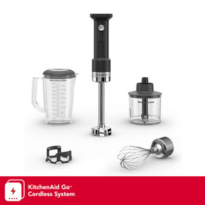 KitchenAid KHBRV05BM GO™ Cordless Hand Blender with Accessories KitchenAid KHBRV05BM GO™ Cordless Hand Blender with Accessories