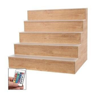 Buffet Enhancements Bar Back Riser, 5-Step, Teak Finish Buffet Enhancements Bar Back Riser, 5-Step, Teak Finish