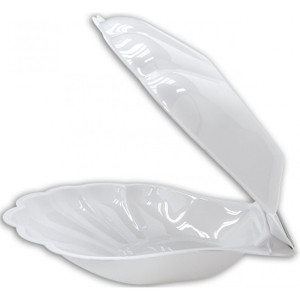Buffet Enhancements Jumbo Seafood Shell, Frosted white Buffet Enhancements Jumbo Seafood Shell, Frosted white