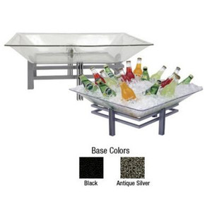 Buffet Enhancements Ice Display Tray, Acrylic Tray With Drain, Small, 24 X  24 - Pro Restaurant Equipment
