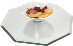 Buffet Enhancements Centerpiece Beveled Glass Mirror, Octagonal, 14" Buffet Enhancements Centerpiece Beveled Glass Mirror, Octagonal, 14"