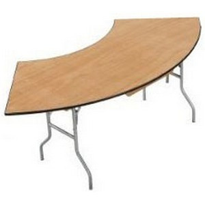 Buffet Enhancements Table, Folding, Serpentine, 60 X 30 in, Sealed Plywood Top, Minimum Quantity 10