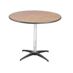 Buffet Enhancements Table, Pedestal, 36 in Round, Sealed Plywood Top, 30 in High, Minimum Quantity 10