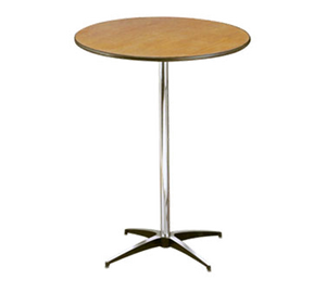 Buffet Enhancements Table, Pedestal, 30 in Round, Sealed Plywood Top, 42 in High, Minimum Quantity 10 Buffet Enhancements Table, Pedestal, 30 in Round, Sealed Plywood Top, 42 in High, Minimum Quantity 10