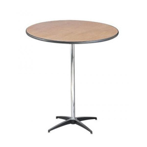 Buffet Enhancements Table, Pedestal, 36 in Round, Sealed Plywood Top, 42 in High, Minimum Quantity 10
