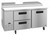 Hoshizaki PR67A-D2 Two Section Drawer/Door Combo Pizza Prep Table Steelheart Series Refrigerator