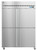 Hoshizaki F2A-HS Two Section Half Door Upright Lockable Steelheart Series Freezer