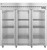 Hoshizaki R3A-FG, Refrigerator, Three Section Upright, Full Glass Doors with Lock