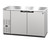 Hoshizaki BB59-S, Refrigerator, Two Section, Stainless Steel Back Bar Back Bar, Solid Doors