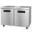 Hoshizaki UF48B-01, Freezer, Two Section Undercounter, Stainless Doors with Lock