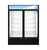 Hoshizaki RM-49-HC-BLK, Refrigerator, Two Section Glass Door Merchandiser  Black Exterior