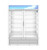 Hoshizaki RM-49-HC-WHT, Refrigerator, Two Section Glass Door Merchandiser  White Exterior