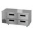 Hoshizaki ULR67B-D4, Side Mount Refrigerator, Two Section Undercounter, Stainless Drawers