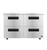 Hoshizaki UR48B-LPD4, Low Profile Refrigerator, Two Section Undercounter, Stainless Drawers
