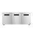 Hoshizaki UR72B-LP, Low Profile Refrigerator, Three Section Undercounter, Stainless Doors