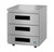 Hoshizaki UR27B-LPD3, Low Profile Refrigerator, Single Section Undercounter, Stainless Drawers