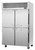 Turbo Air PRO-50-4R-N Two Section Reach-In Top Mount Solid Half-Doors Refrigerator