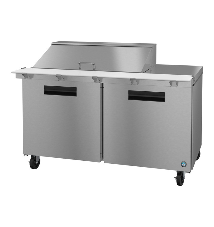 Hoshizaki SR60B-18M, Refrigerator, Two Section Mega Top Prep Table, Stainless Doors