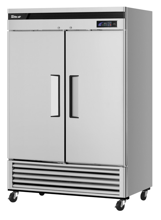 Turbo Air TSR-49SD-N6 Two Section Super Deluxe Series Reach-In Bottom Mount Full Door Refrigerator