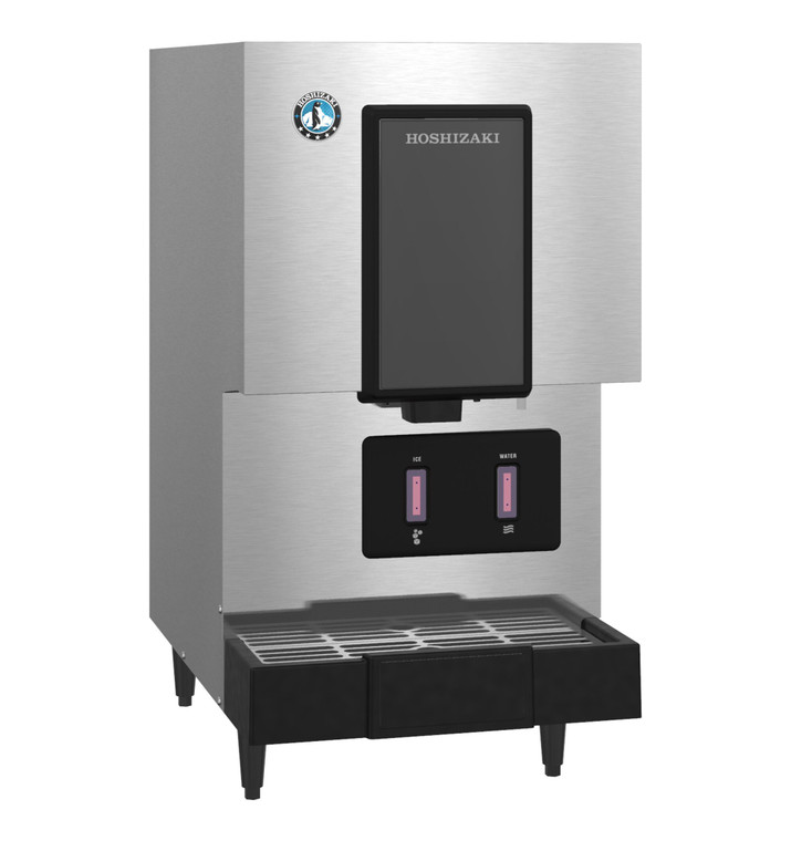 Hoshizaki DCM-271BAK-OS, Cubelet Ice Machine and Water Dispenser, Air-cooled, Hands Free, Built-in Storage Bin