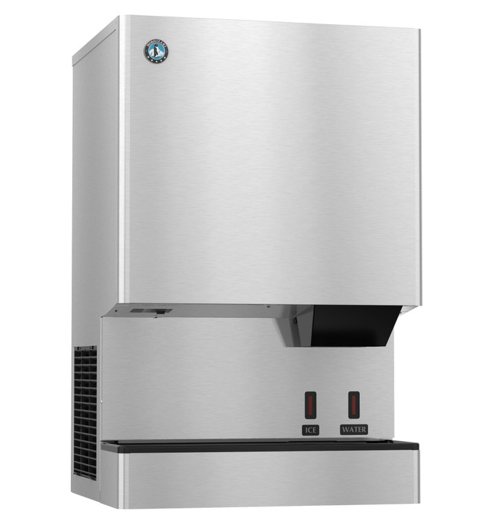 Hoshizaki DCM-300BAK-OS, Cubelet Ice Machine and Water Dispenser, Air-cooled, Hands Free, Built-in Storage Bin