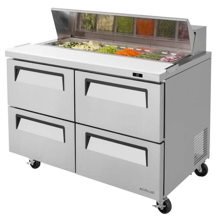 TST-48SD-D4-N Prep Table Refrigerator