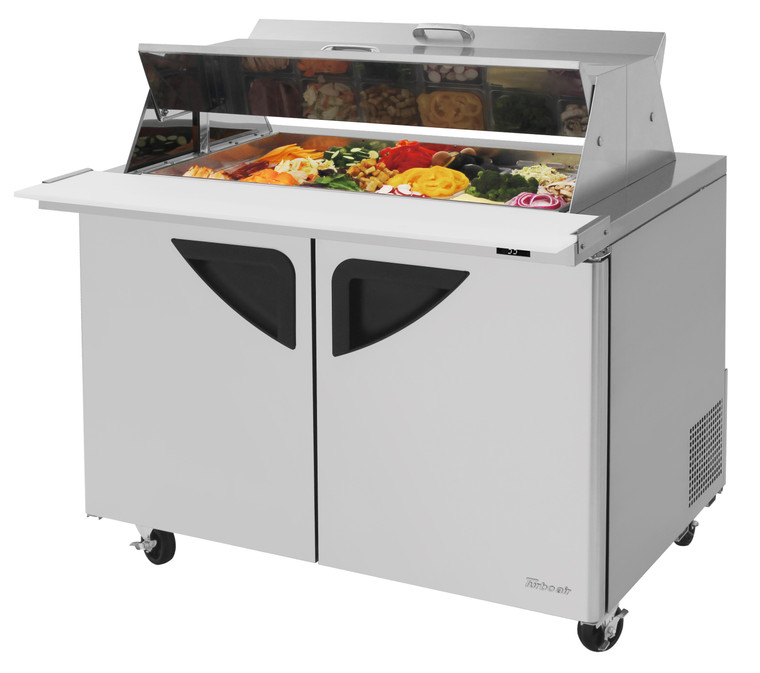 TST-48SD-18-N-DS Dual Sided Prep Table Refrigerator