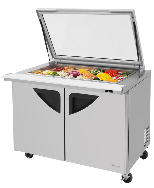 TST-48SD-18-N-GL Prep Table Refrigerator