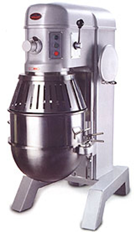 American Eagle AE-60P2A 60Qt Planetary Mixer with Safety Guard & Power Lift, 3HP, 2 speeds, 220V/3Ph/60Hz Closed