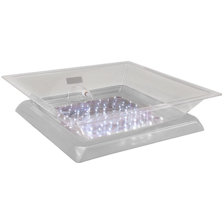 Buffet Enhancements Small Lighted Ice Display, LED Lights, White Base