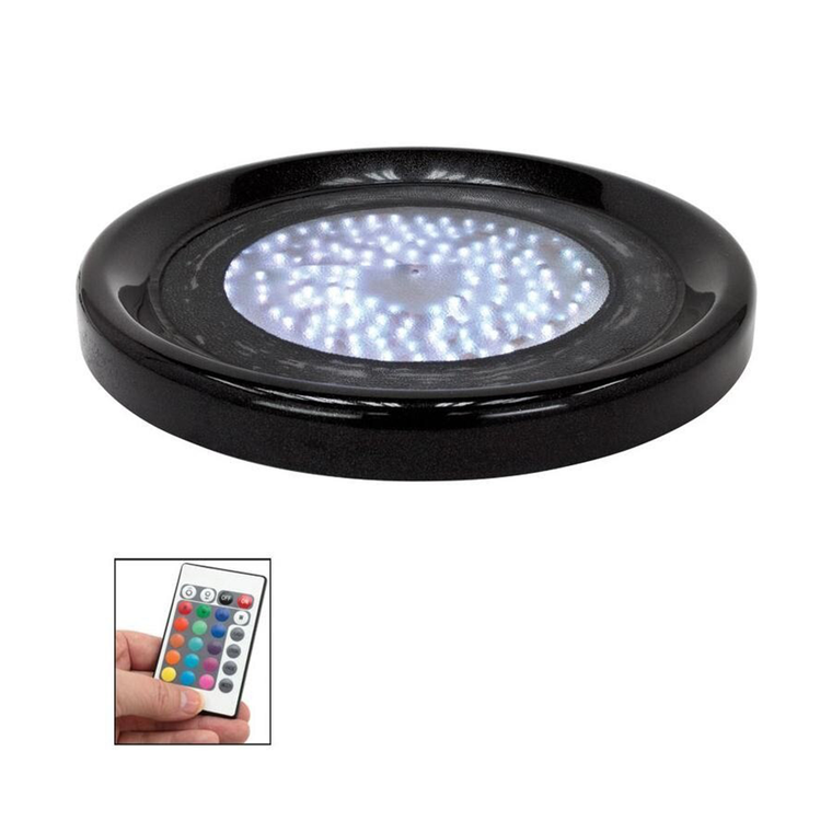 Buffet Enhancements LED Light Base, Round, includes remote control