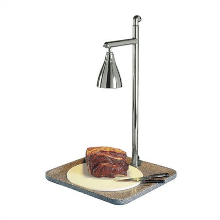 Buffet Enhancements Carving Station, Stainless Steel Single Lamp Classic Square, 24" Sq, Grey Granite