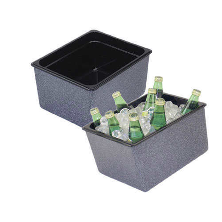 Buffet Enhancements Chefstone Beverage Display, Insulated, Small 10 X 12 X 6", Blue Granite